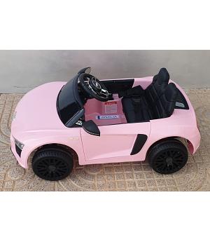 COCHE AUDI R8 LITTLE SPYDER 12V, ROSA-PINK, MANDO RC - KI4-R8LITTLEPINK-AT